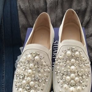 Stuart Weitzman pearl shoes